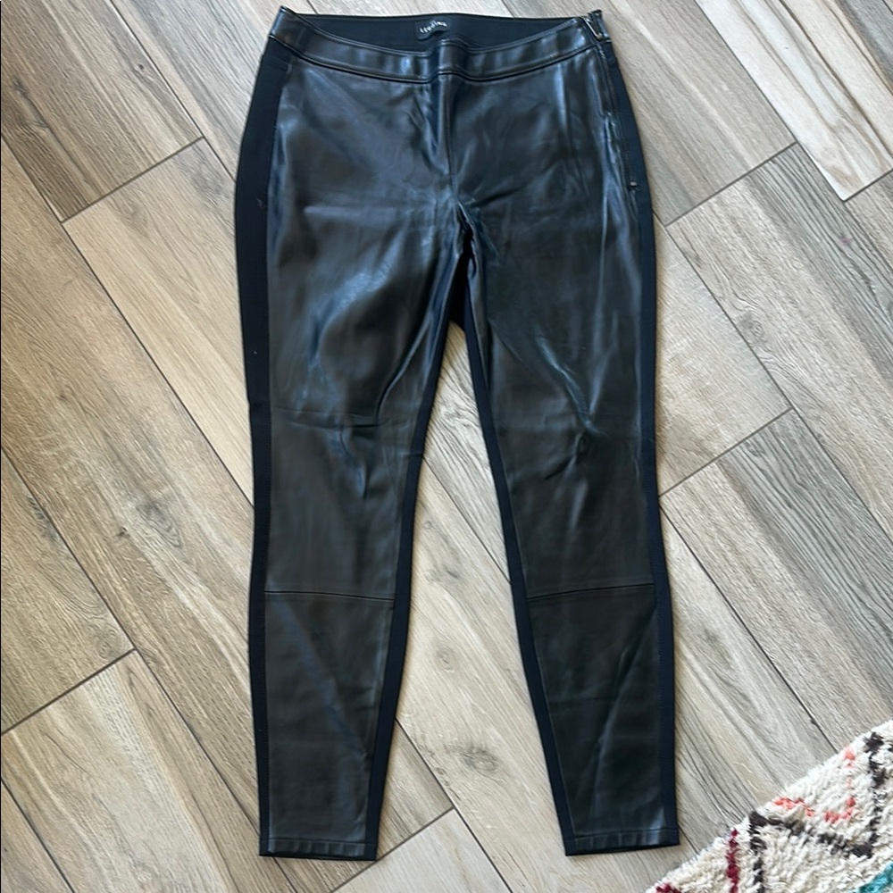 Black Leather Women's Pants
